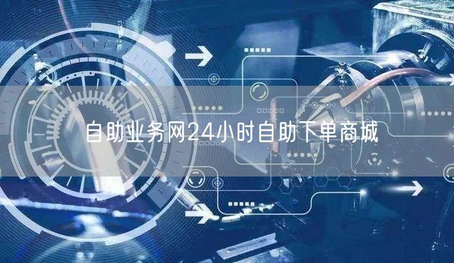 自助业务网24小时自助下单商城