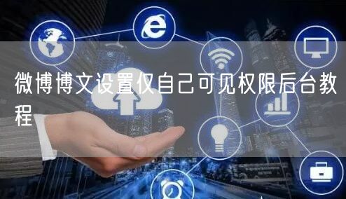 微博博文设置仅自己可见权限后台教程