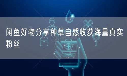 闲鱼好物分享种草自然收获海量真实粉丝
