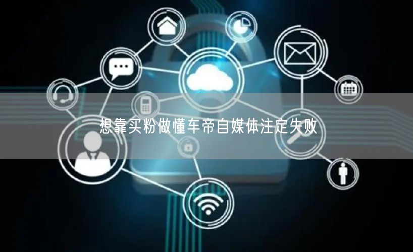 想靠买粉做懂车帝自媒体注定失败
