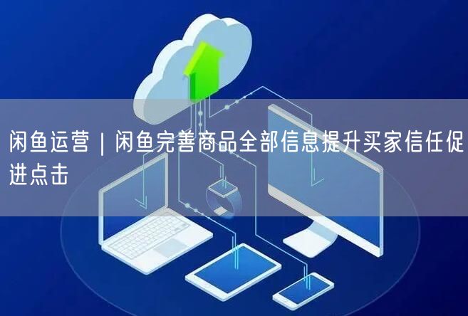闲鱼运营｜闲鱼完善商品全部信息提升买家信任促进点击
