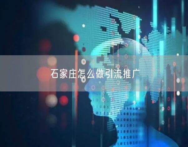 石家庄怎么做引流推广