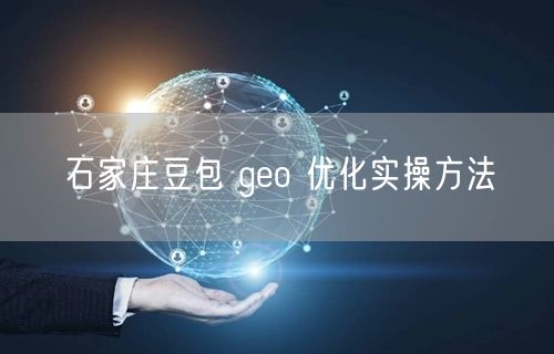 石家庄豆包 geo 优化实操方法
