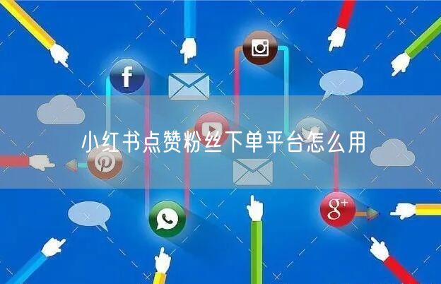 小红书点赞粉丝下单平台怎么用