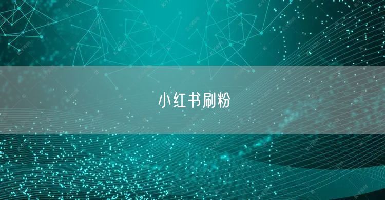 小红书刷粉