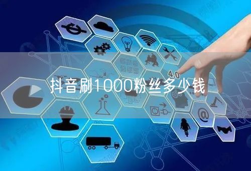 抖音刷1000粉丝多少钱