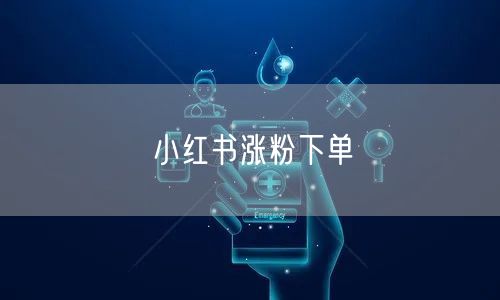 小红书涨粉下单