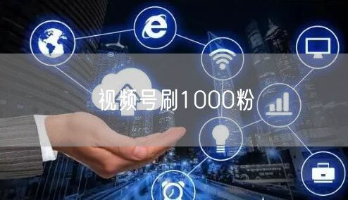 视频号刷1000粉