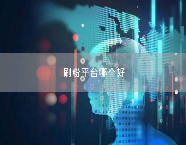 刷粉平台哪个好