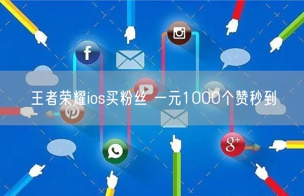 王者荣耀ios买粉丝 一元1000个赞秒到