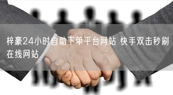 梓豪24小时自助下单平台网站 快手双击秒刷在线网站