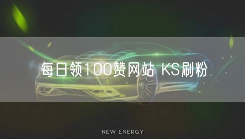 每日领100赞网站 KS刷粉
