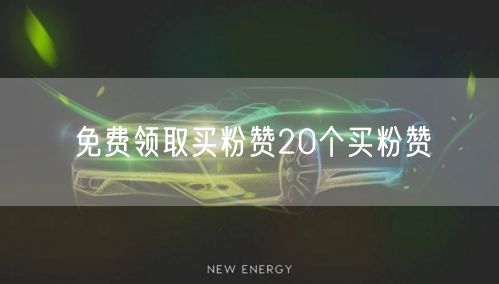 免费领取买粉赞20个买粉赞
