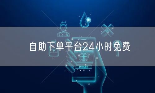 自助下单平台24小时免费