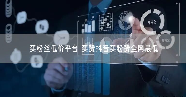 买粉丝低价平台 买赞抖音买粉赞全网最低