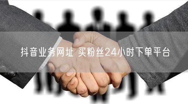 抖音业务网址 买粉丝24小时下单平台