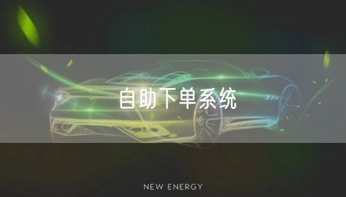 自助下单系统