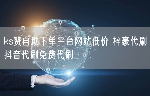 ks赞自助下单平台网站低价 梓豪代刷抖音代刷免费代刷