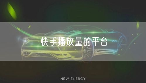 快手播放量的平台