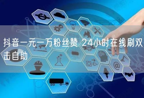 抖音一元一万粉丝赞 24小时在线刷双击自助