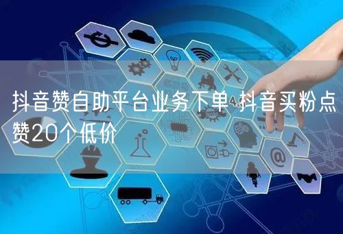 抖音赞自助平台业务下单 抖音买粉点赞20个低价