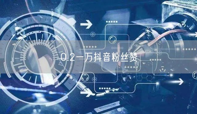 0.2一万抖音粉丝赞
