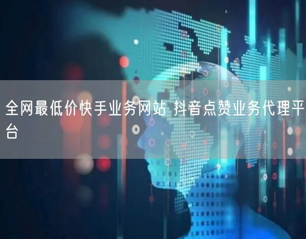 全网最低价快手业务网站 抖音点赞业务代理平台