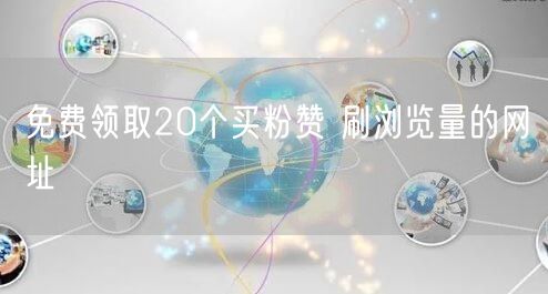 免费领取20个买粉赞 刷浏览量的网址