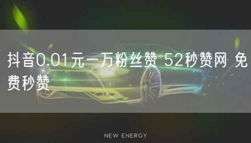 抖音0.01元一万粉丝赞 52秒赞网 免费秒赞