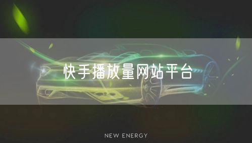 快手播放量网站平台