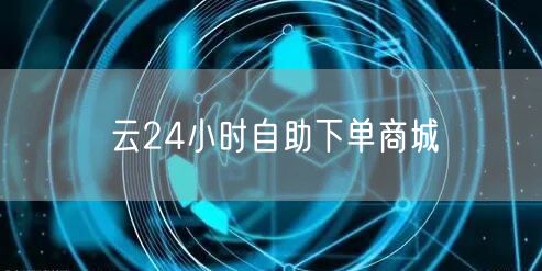 云24小时自助下单商城
