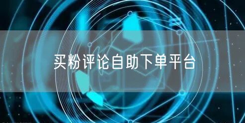 买粉评论自助下单平台