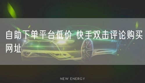 自助下单平台低价 快手双击评论购买网址