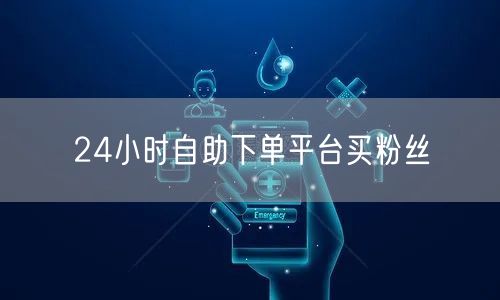 24小时自助下单平台买粉丝