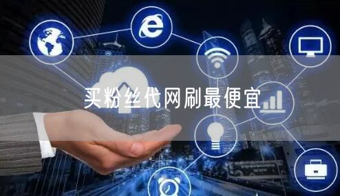 买粉丝代网刷最便宜