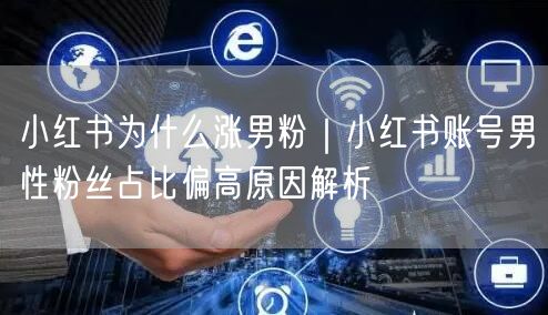 小红书为什么涨男粉｜小红书账号男性粉丝占比偏高原因解析